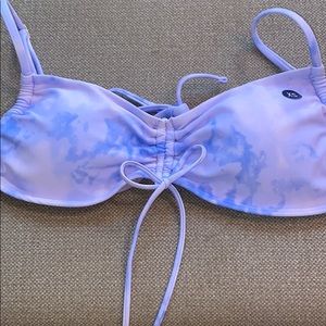 Purple tie dye bikini top (tagged)